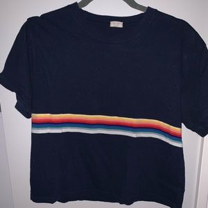 Brandy Melville rainbow striped t-shirt